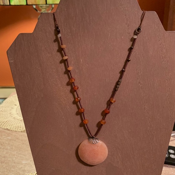 SILPADA Sterling Silver Red Adventurine Pearl Agate and quartzite Necklace - Picture 5 of 7